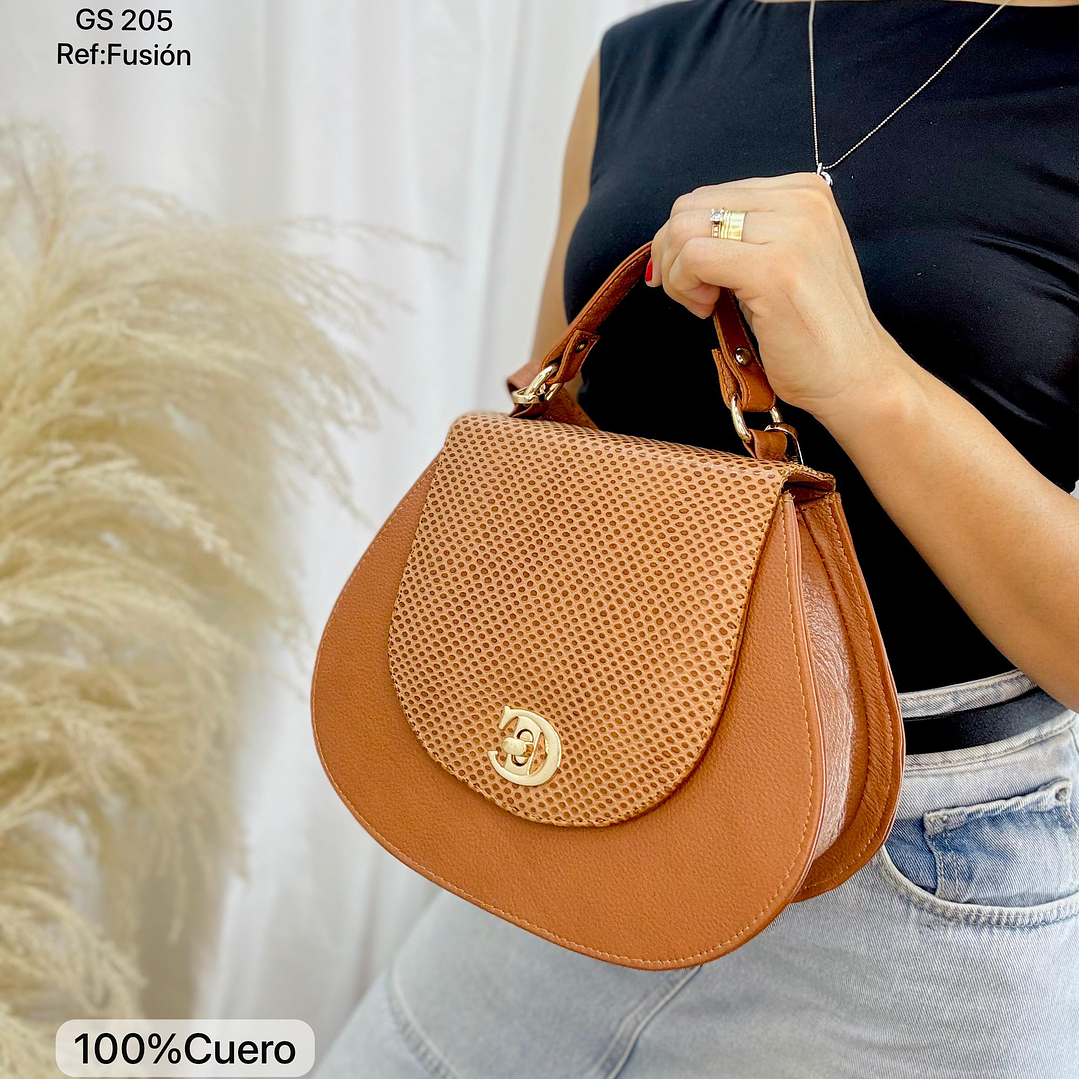 Bolso en Cuero Fusión 4