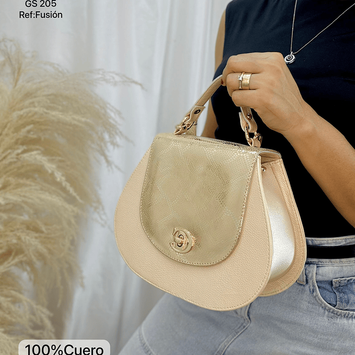 Bolso en Cuero Fusión 1