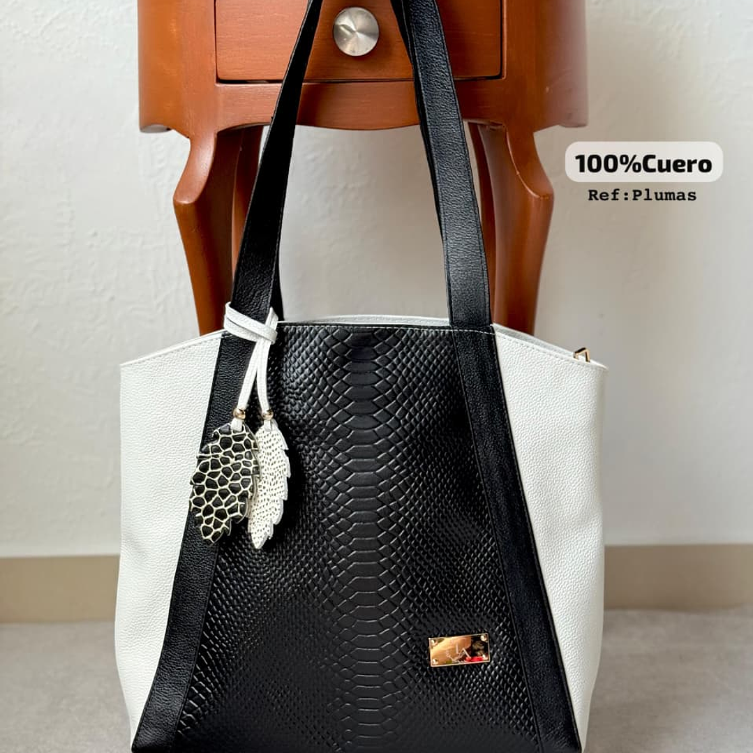 Bolso en Cuero PLUMAS 3