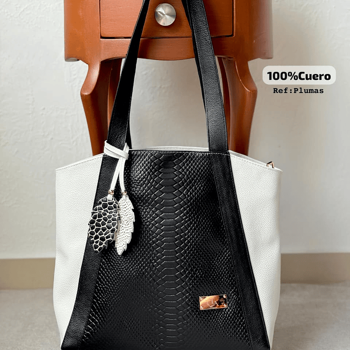 Bolso en Cuero PLUMAS 3