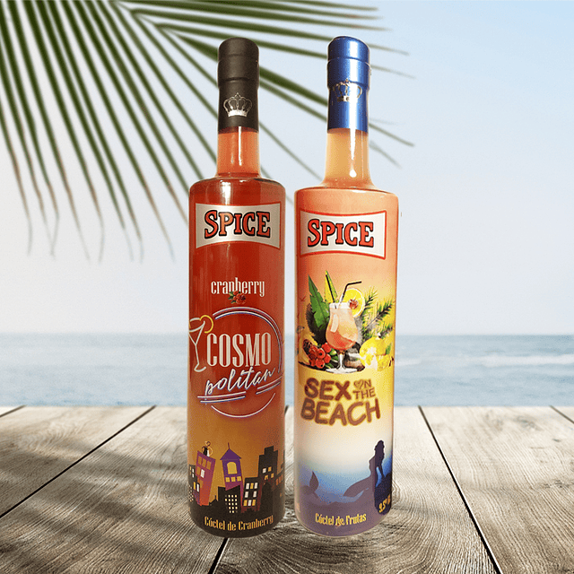 Pack  Spice Cosmopolitan y Sex on the beach