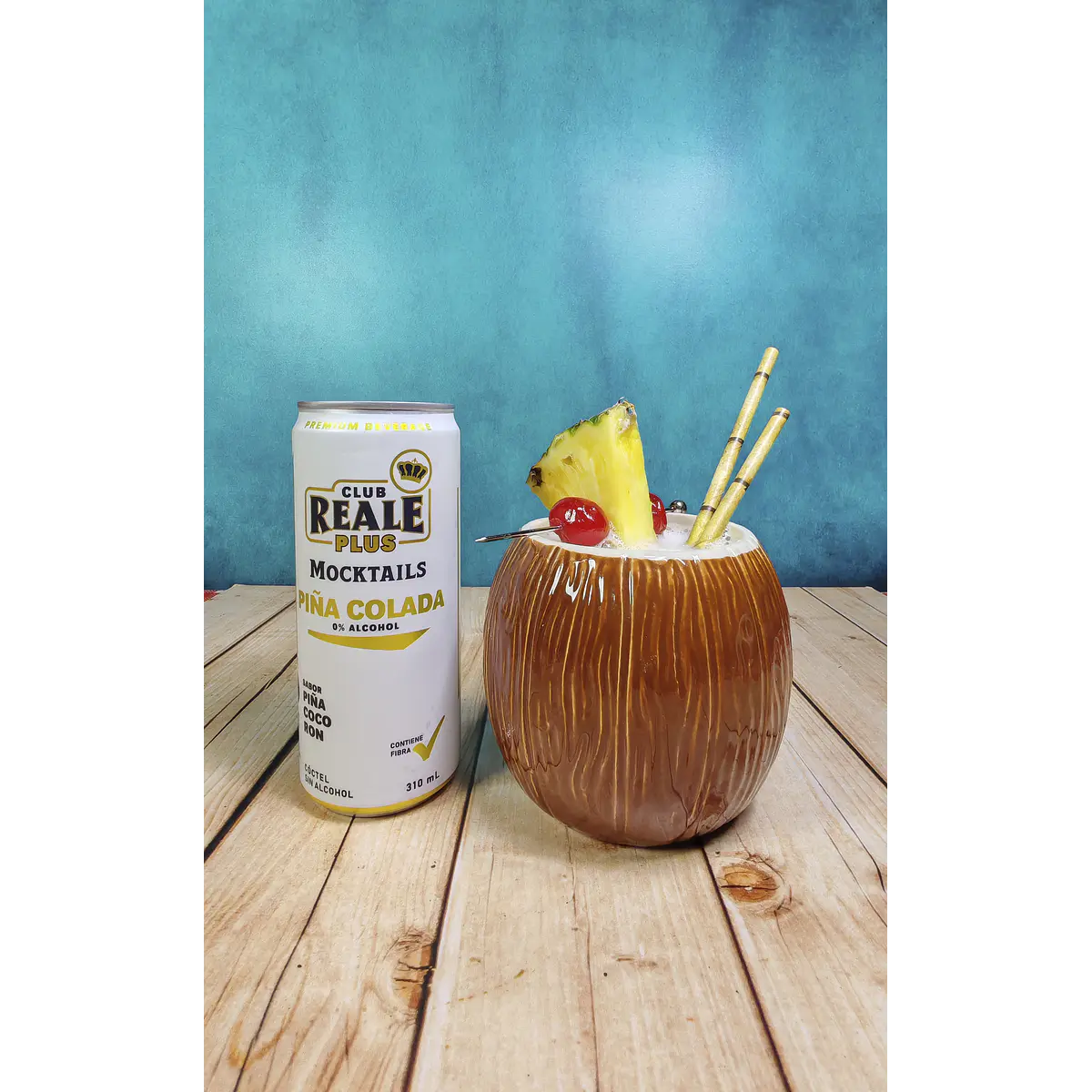 Pack Mocktails Piña Colada latas de 310 cc, 4 unidades
