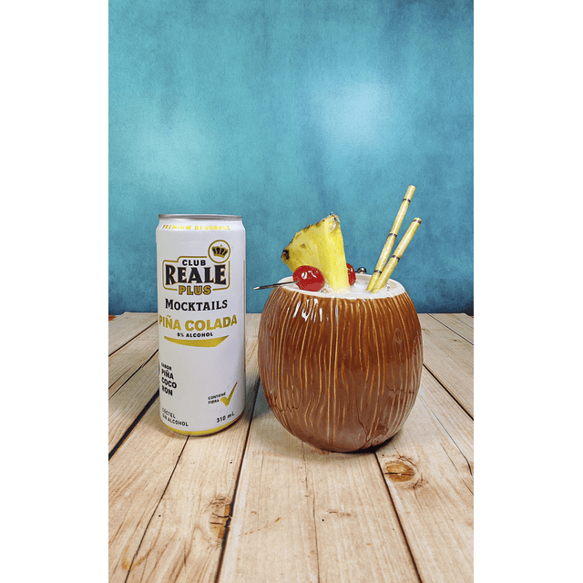 Pack Mocktails Piña Colada latas de 310 cc, 4 unidades