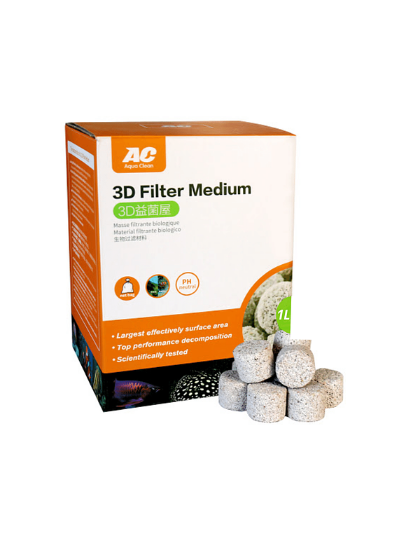 Bio Filter 3D -  1 litro - Material biologico