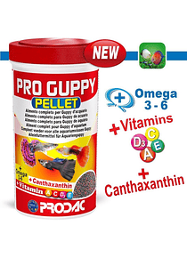 Alimento Peces Tropicales Proguppy Pellet 100ml/45g Premium