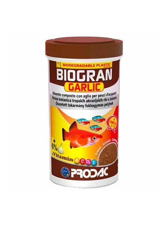 Alimento Peces Biogran Garlic Prodac Tropical 40g - Italiana