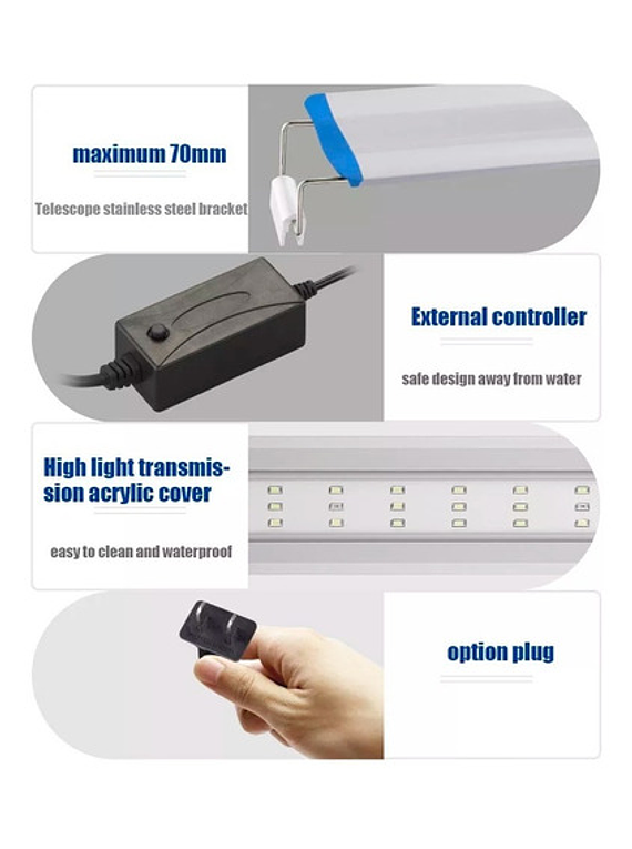 Ql-30a Acuario Plantas Led Lampara 30cm