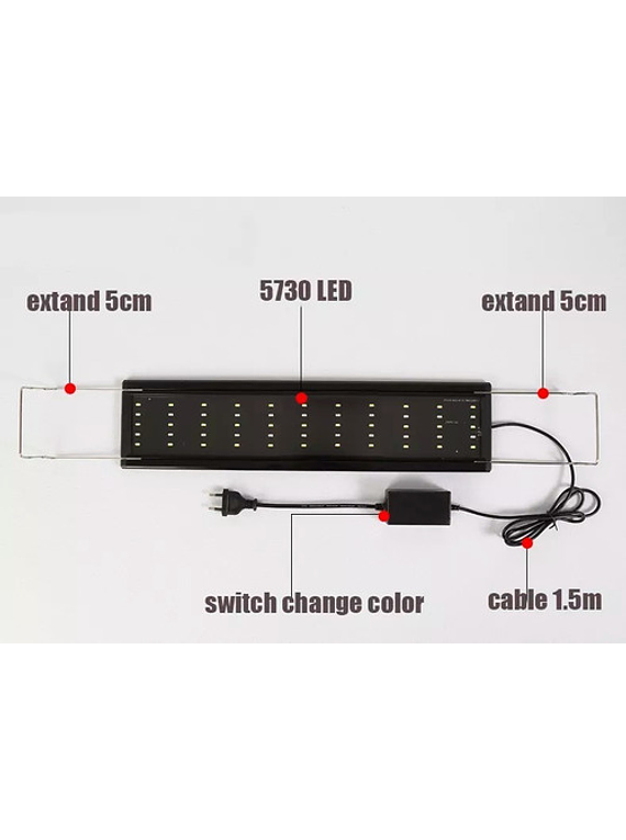 Ql-60b Acuario Plantas Led Lampara 60-80cm