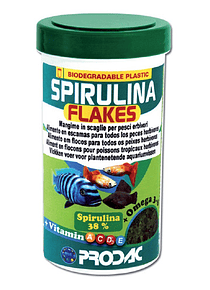Alimento Spirulina 38% Escama Para Peces Espirulina 250ml/50