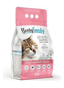 Bentysandy Arena Sanitaria Gato Talco 8.5kg Absorbente Olor