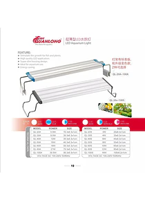 Ql-40a Rgb Acuario Plantas Led Lampara 40cm