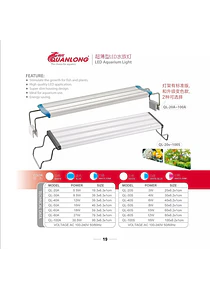 Ql-60a Acuario Plantas Led Lampara 60cm RGB