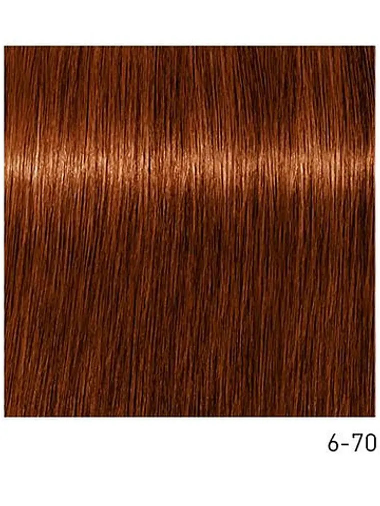 Tintura Permanente IGORA Absolutes 6-70: Rubio Oscuro Cobrizo Natural 2