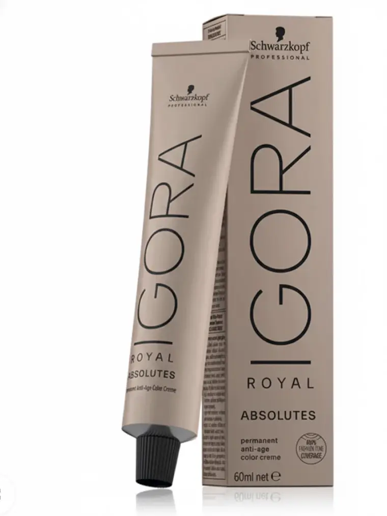 IGORA Royal Absolutes Tono 7-450 Rubio Medio Beige Dorado Natural 1