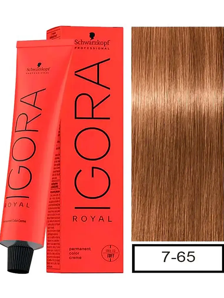 IGORA ROYAL 7-65 Rubio Medio Marrón Dorado 1