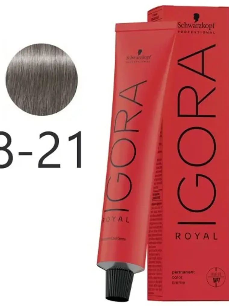 IGORA ROYAL 8-21 Rubio Claro Humo Ceniza 1