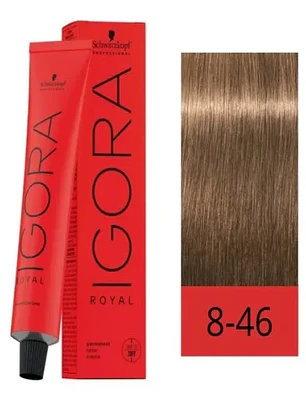 IGORA ROYAL 8-46 Rubio Claro Cobrizo Chocolate