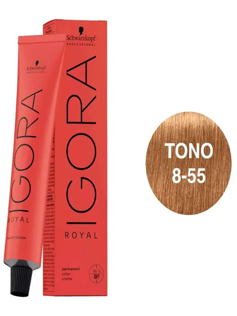 IGORA ROYAL 8-55 Rubio Claro Dorado Intenso 1