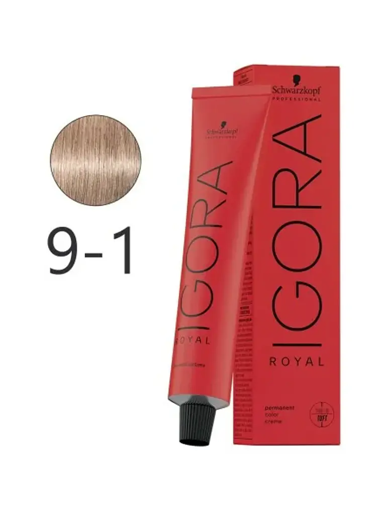 IGORA ROYAL 9-1 Rubio Muy Claro Ceniza 1