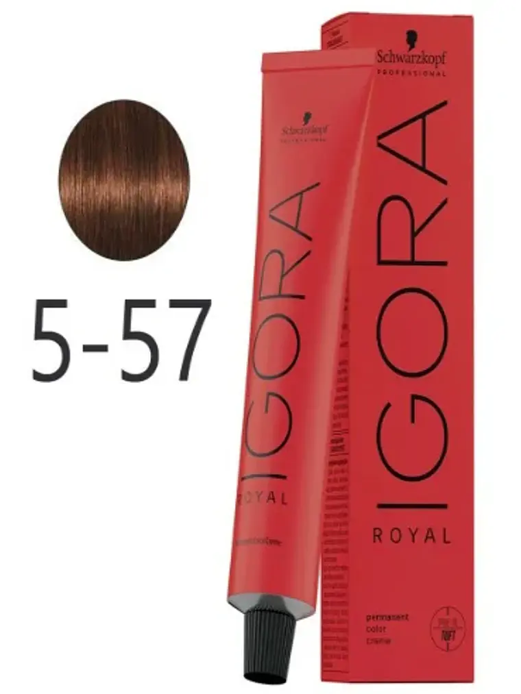 IGORA ROYAL 5-57 Castaño Claro Dorado Cobrizo 1