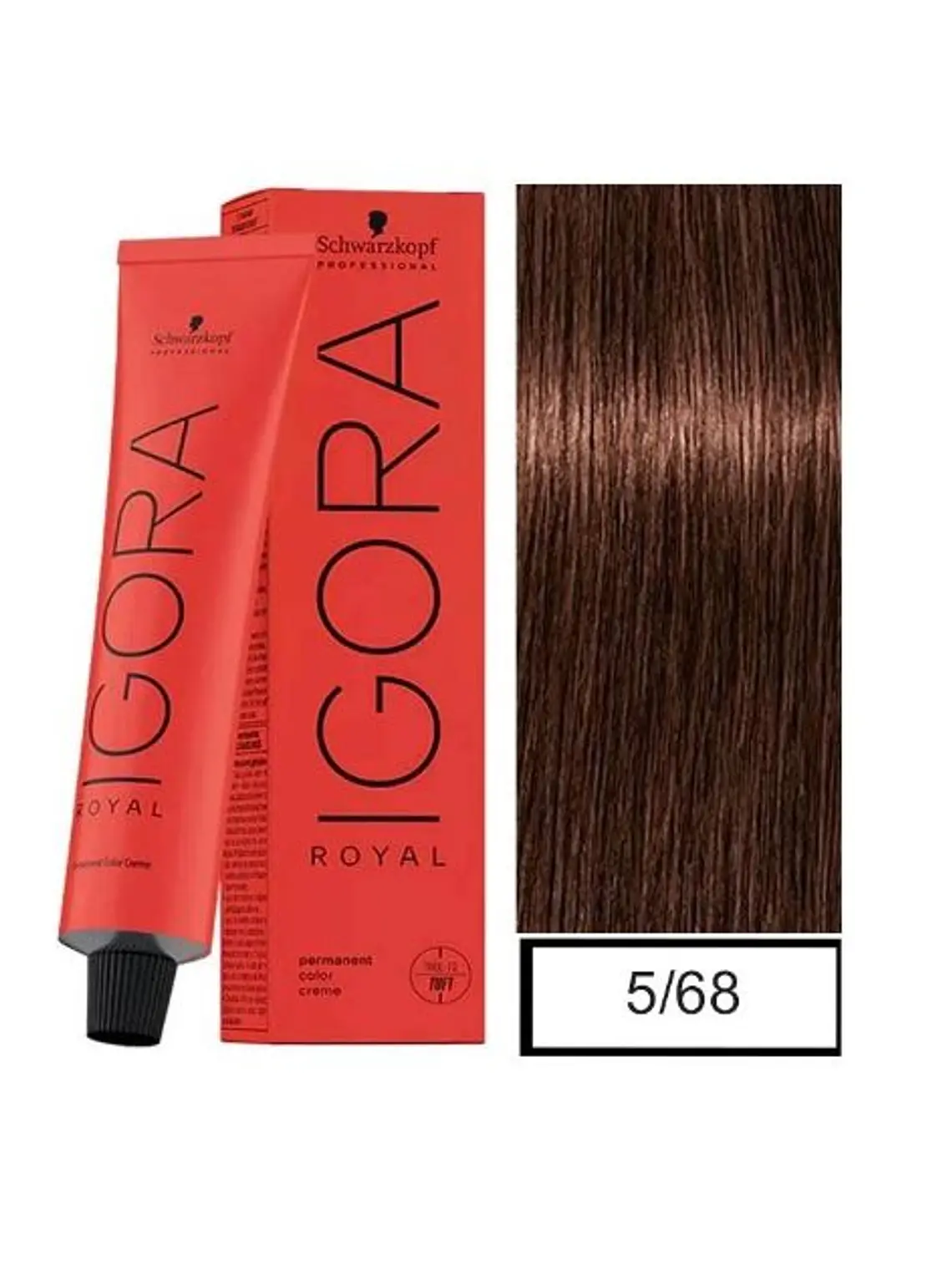 IGORA ROYAL 5-68 Castaño Claro Marrón Rojo 1