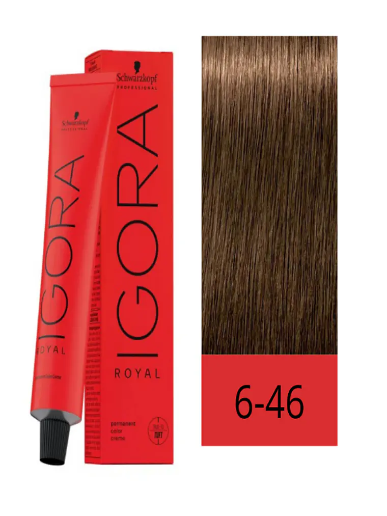 IGORA ROYAL 6-46 Rubio Oscuro Beige Cobrizo 1