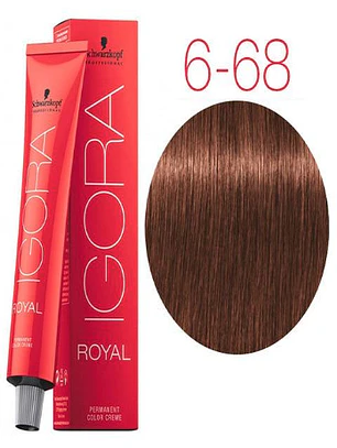 IGORA ROYAL 6-68 Rubio Oscuro Marrón Rojo