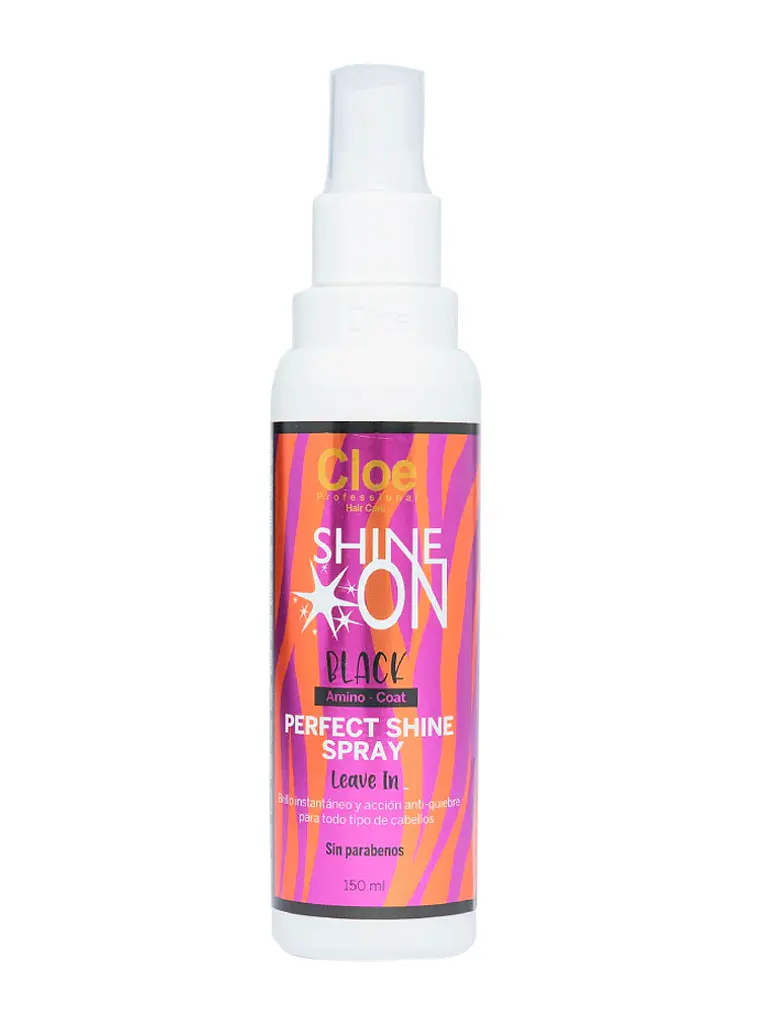 Shine On Black - Spray de Brillo Instantáneo & Anti-Quiebre 150ml 1