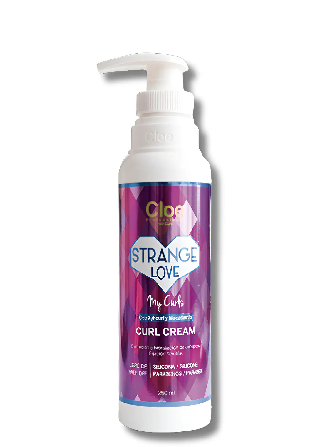 Strange Love Curl Cream - Crema de Rizos con Macadamia & Xylicurl 250ml 1