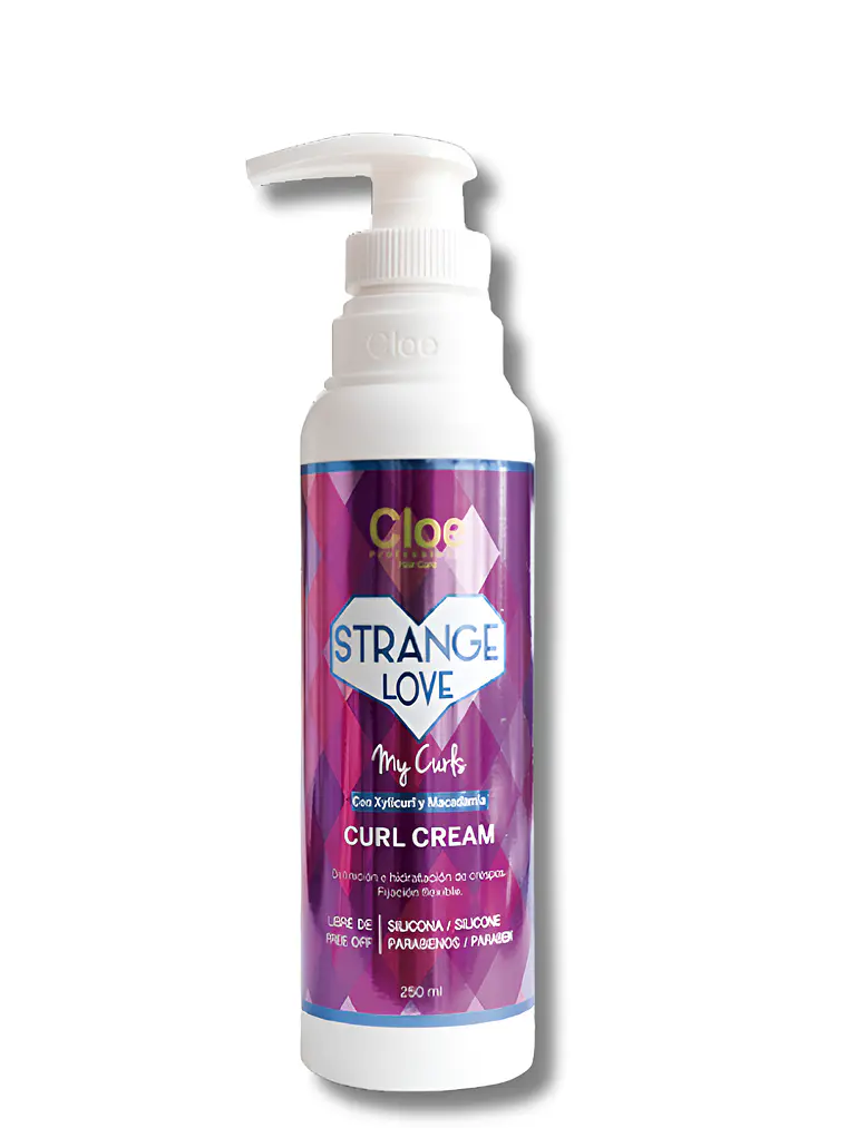Strange Love Curl Cream - Crema de Rizos con Macadamia & Xylicurl 250ml 1