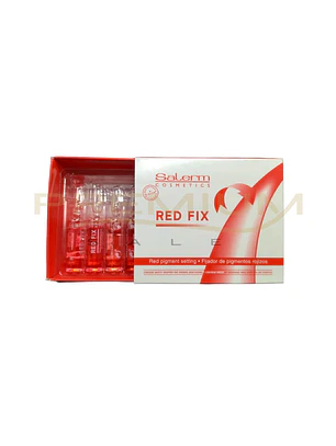 Salerm Cosmetics - Red Fix: Ampollas Fijadoras de Pigmentos Rojos (Caja 12 x 5ml)