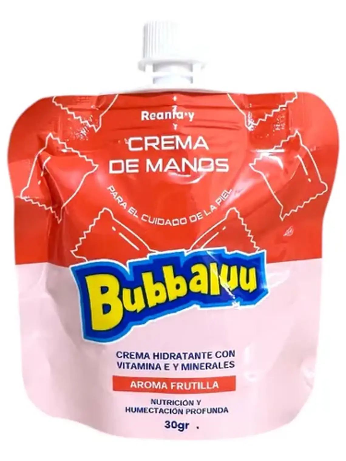 Crema de Manos Hidratante - Aroma Frutilla con Vitamina E (30g) 1