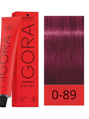Tinte Igora Royal 0-89 Rojo Violeta 