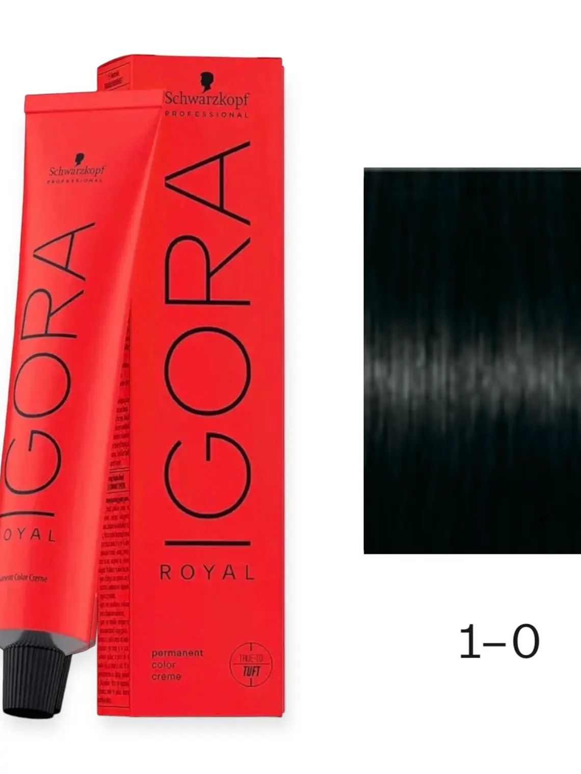 Tintura Schwarzkopf Igora Royal 1-0 - Negro Natural (60ml) 1