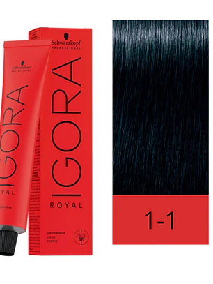 Igora Royal 1-1 - Negro Azulado (60ml)