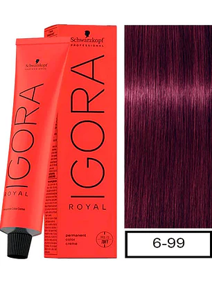 Igora Royal 6-99 - Rubio Oscuro Violeta Intenso (60ml)