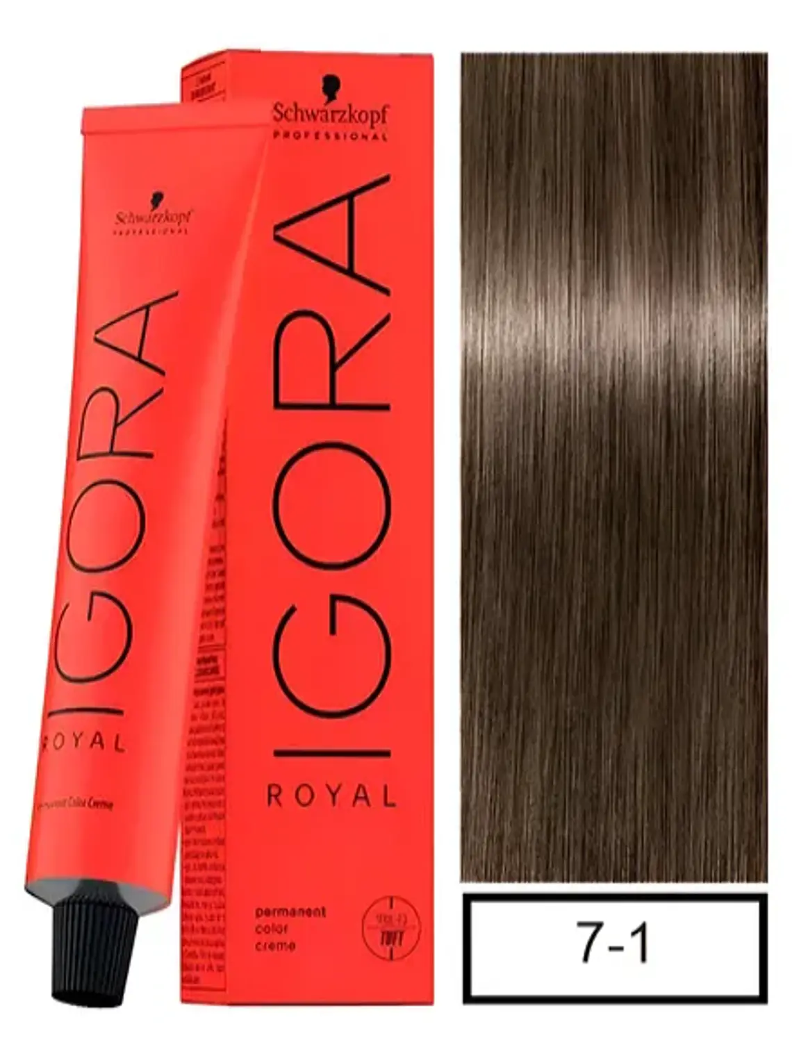 Igora Royal 7-1 - Rubio Medio Ceniza (60ml) 1