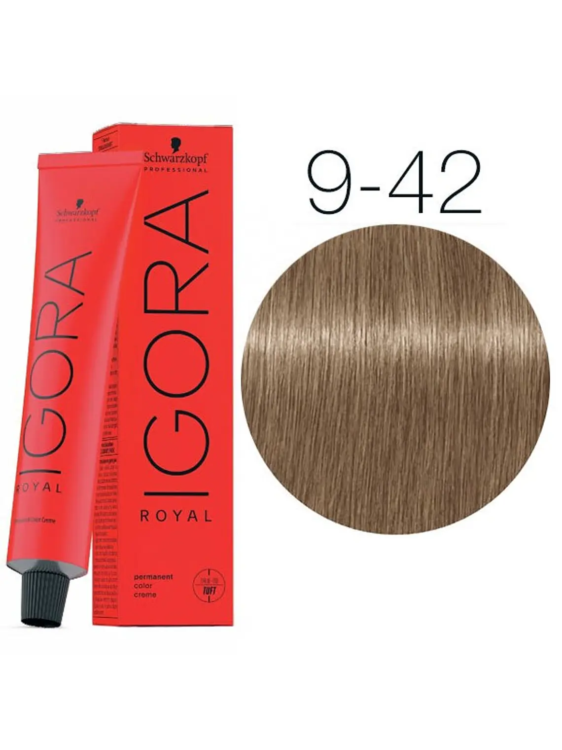 Igora Royal 9-42 - Rubio Muy Claro Beige Humo (60ml) 1