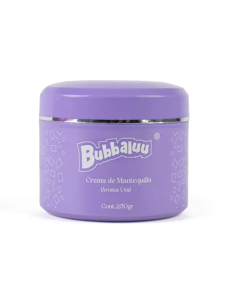 Crema de mantequilla bubbaluu (aroma uva) 250 gr 1