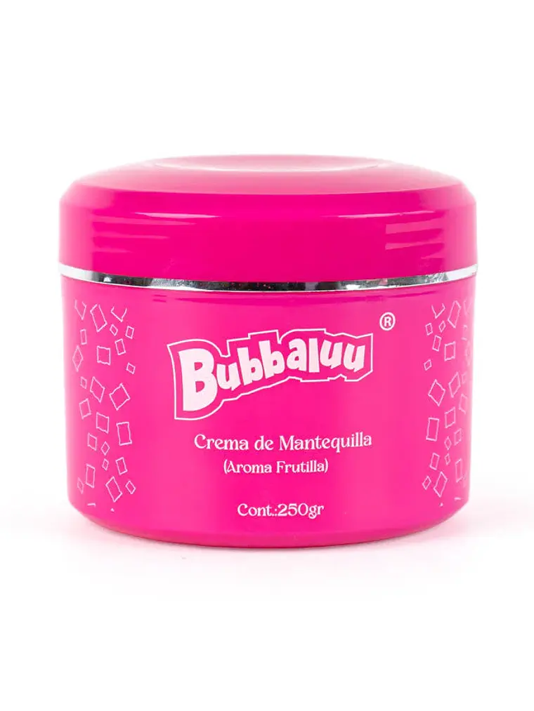 Crema de mantequilla bubbaluu (aroma frutilla) 250 gr 1