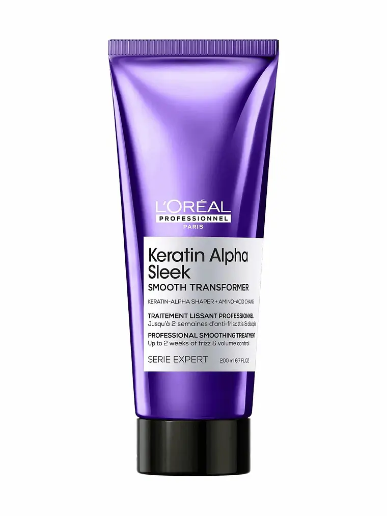 Tratamiento Capilar Progresivo Efecto Liso-Keratin Alpha Sleek LOreal 1