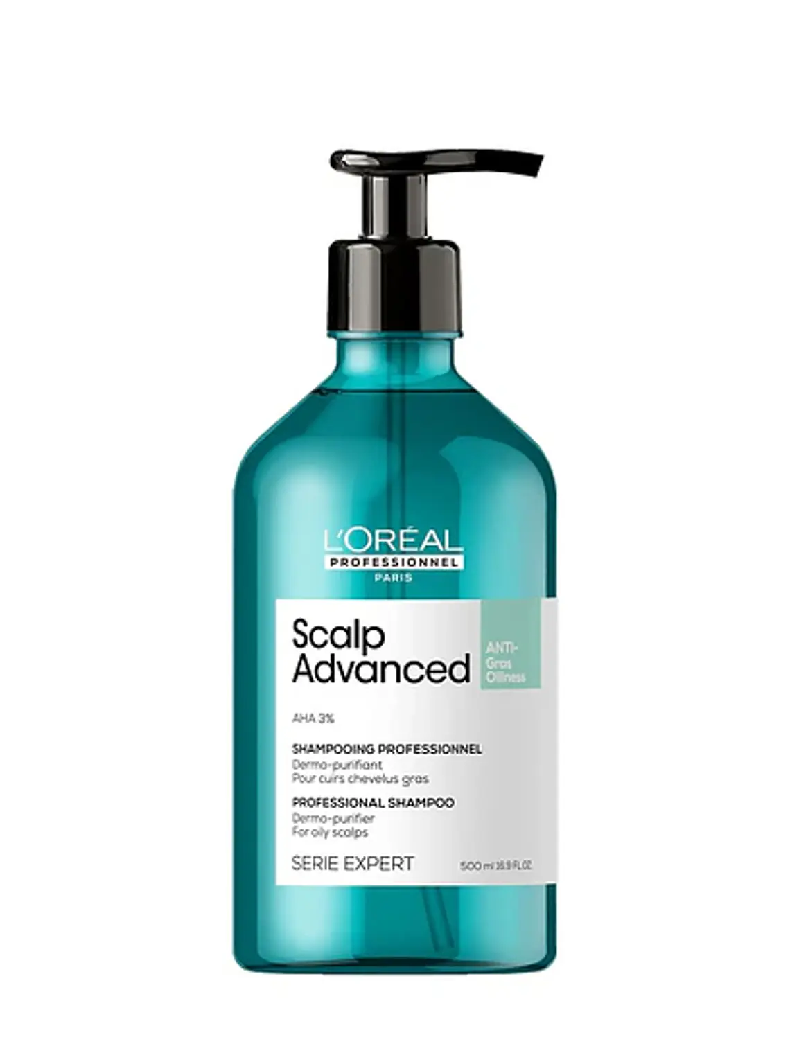 Shampoo Limpieza Profunda Cabello Graso Scalp Advanced 500ml Serie Expert L'Oréal  1
