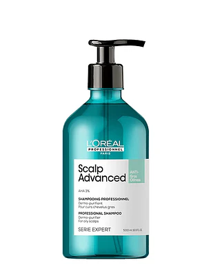 Shampoo Limpieza Profunda Cabello Graso Scalp Advanced 500ml Serie Expert L'Oréal 