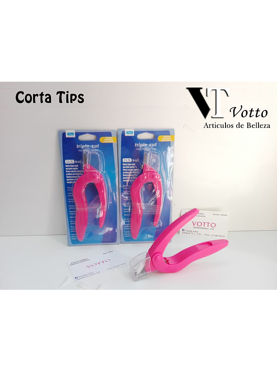 Corta Tips con Tapa