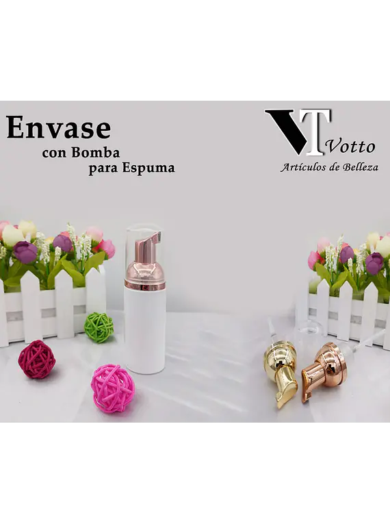 Envase con Bomba para Espuma