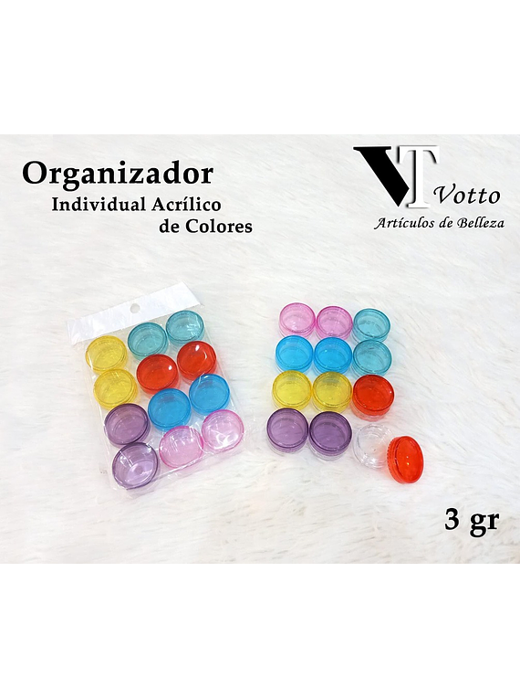 Organizador Individual Acrílico de Colores