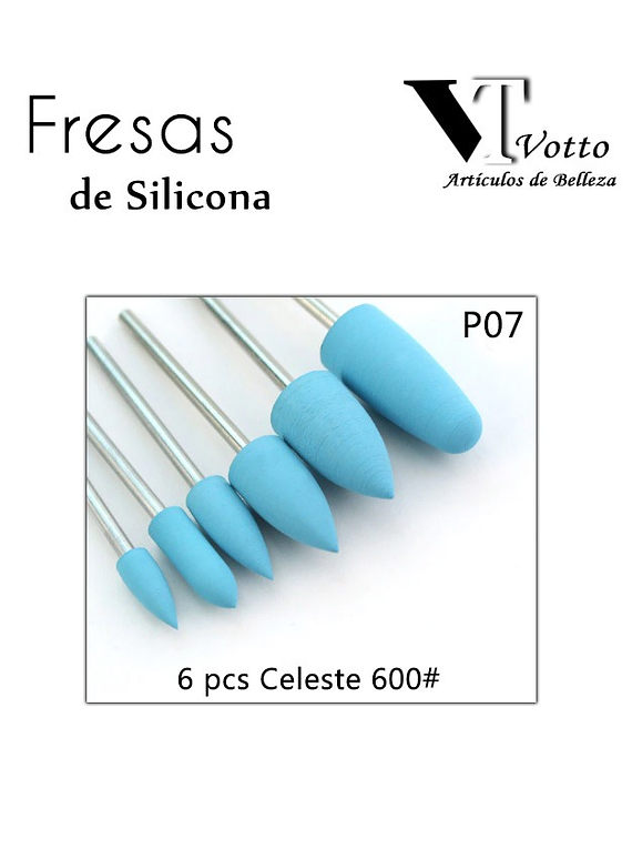 Set de Fresas de Silicona X 6 unidades 