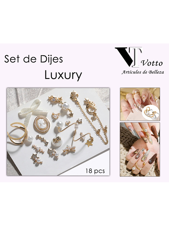 Set de Dijes Luxury 18 Piezas 