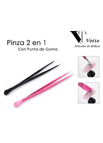 Pinza 2 en 1 con Punta de Goma 