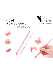 Pincel Pata de Cabra Traslúcido